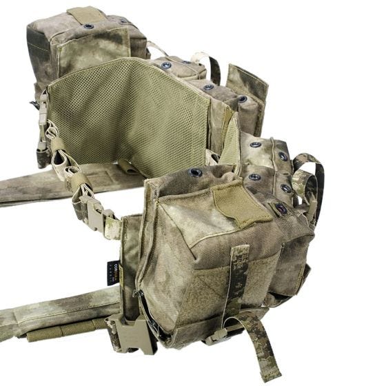 Flyye chest rig tattico a fascia LBT 1961G in A-TACS AU