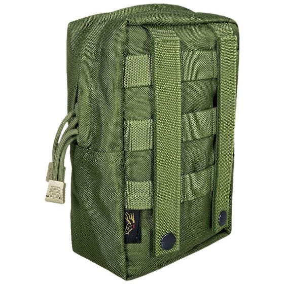 Flyye custodia verticale porta accessori MOLLE in Olive Drab