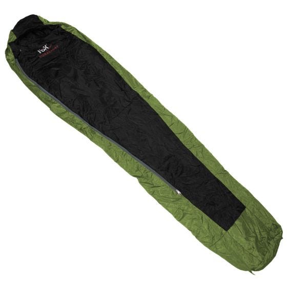 Fox Outdoor sacco a pelo Duralight OD Green / nero