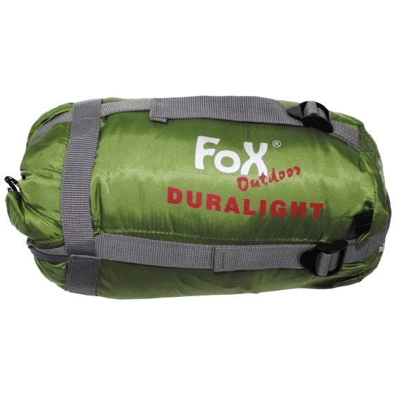 Fox Outdoor sacco a pelo Duralight OD Green / nero