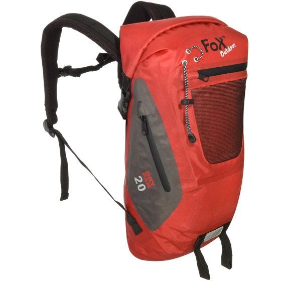Fox Outdoor zaino impermeabile DRY PAK 20 in rosso