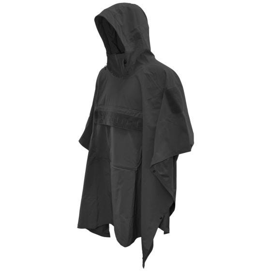 Hazard 4 poncho in tessuto tecnico e fodera softshell Poncho Villa in nero