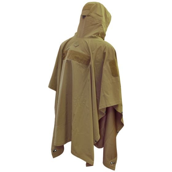 Hazard 4 poncho in tessuto tecnico e fodera softshell Poncho Villa in Coyote
