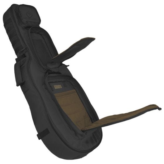 Hazard 4 Portafucile Battle Axe imbottito a forma di custodia per chitarra in nero