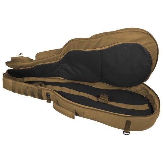 Hazard 4 Portafucile Battle Axe imbottito a forma di custodia per chitarra in Coyote