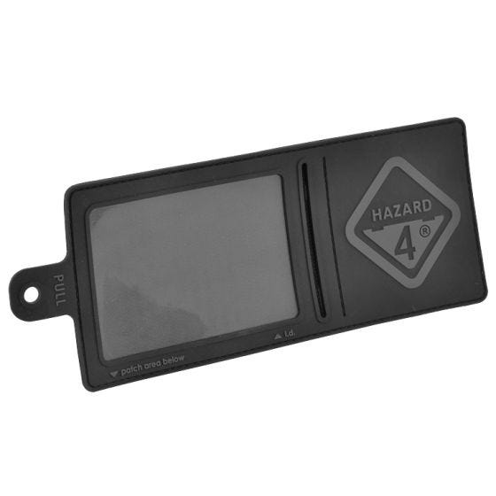 Hazard 4 porta documenti a tessera 3D formato grande in nero