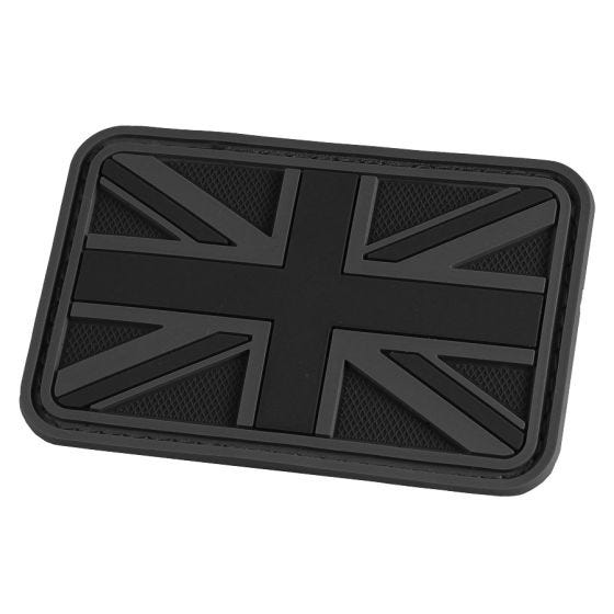 Hazard 4 patch Union Jack 3D in nero