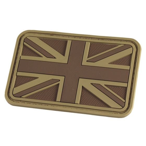 Hazard 4 patch Union Jack 3D in Coyote