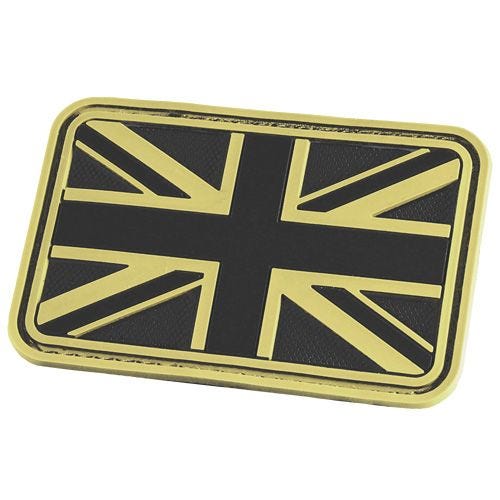 Hazard 4 patch fosforescente Union Jack 3D