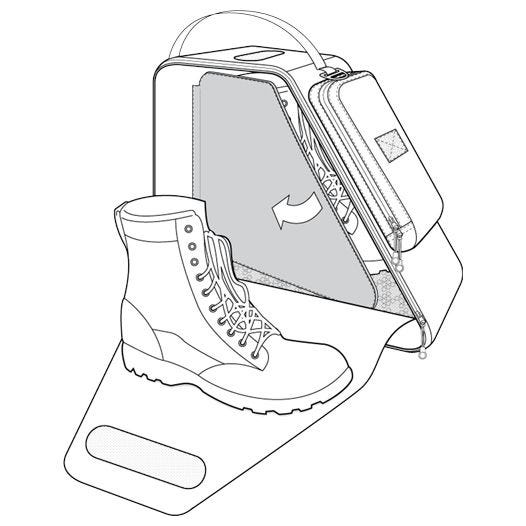 Hazard 4 borsa porta-scarpe Boot Bunker in nero