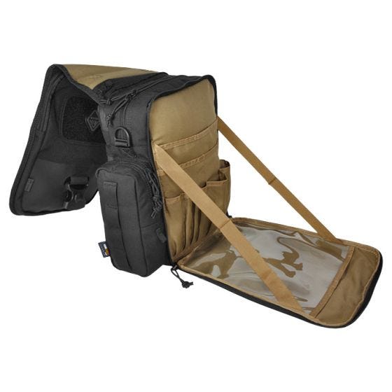 Hazard 4 tracolla mini-messenger bag Kato per tablet o netbook in nero