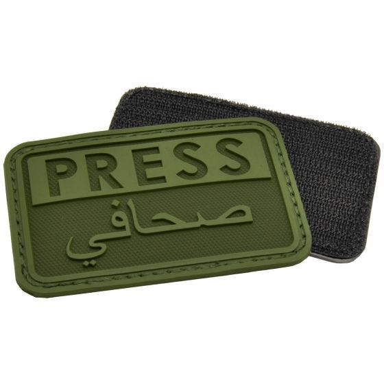 Hazard 4 patch Press / Arabic Reporters 3D in OD Green