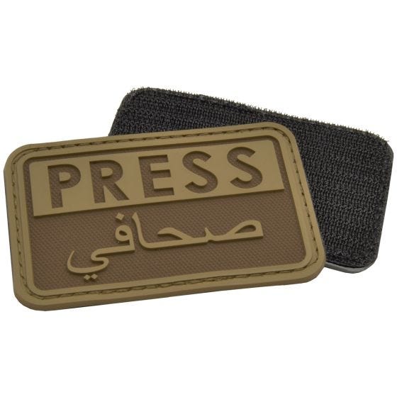 Hazard 4 patch Press / Arabic Reporters 3D in Coyote
