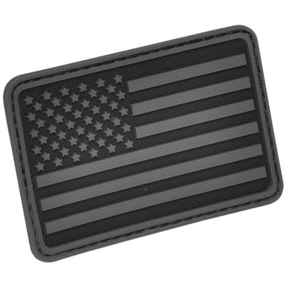 Hazard 4 patch per manica sinistra con bandiera USA in nero