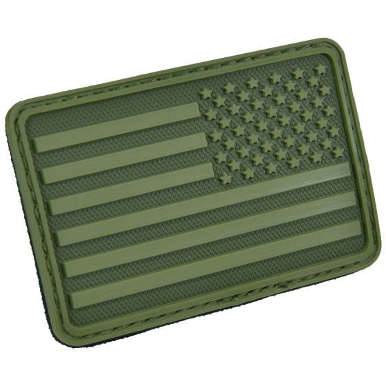 Hazard 4 patch per manica destra con bandiera USA in Olive Green
