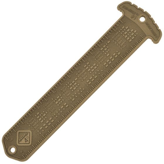 Hazard 4 righello con alfabeto morse / mostrina MOLLE Cheatstick #1 in coyote