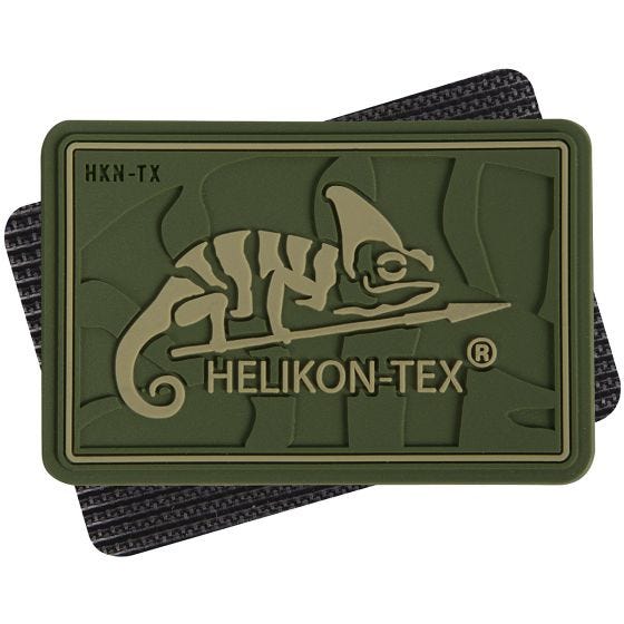 Helikon patch con Logo in Olive Green