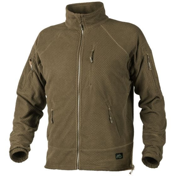 Helikon felpa in pile texture Alpha Tactical in Coyote