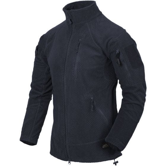 Helikon felpa in pile texture Alpha Tactical in Navy Blue