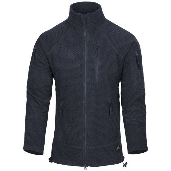 Helikon felpa in pile texture Alpha Tactical in Navy Blue
