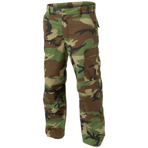 Helikon pantaloni Genuine BDU in policotone ripstop in Woodland