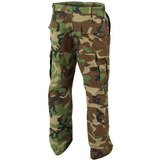 Helikon pantaloni Genuine BDU in policotone ripstop in Woodland