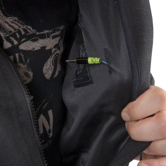 Helikon felpa in pile con membrana Classic Army in nero