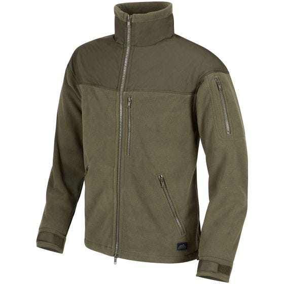Helikon felpa in pile Classic Army in verde oliva