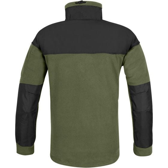 Helikon felpa in pile Classic Army in Olive Green/nero
