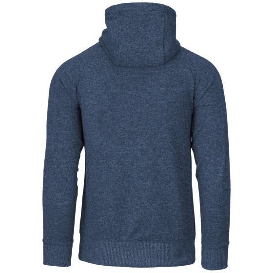 Helikon felpa con cappuccio Covert Tactical con zip a lunghezza intera in mélange blu