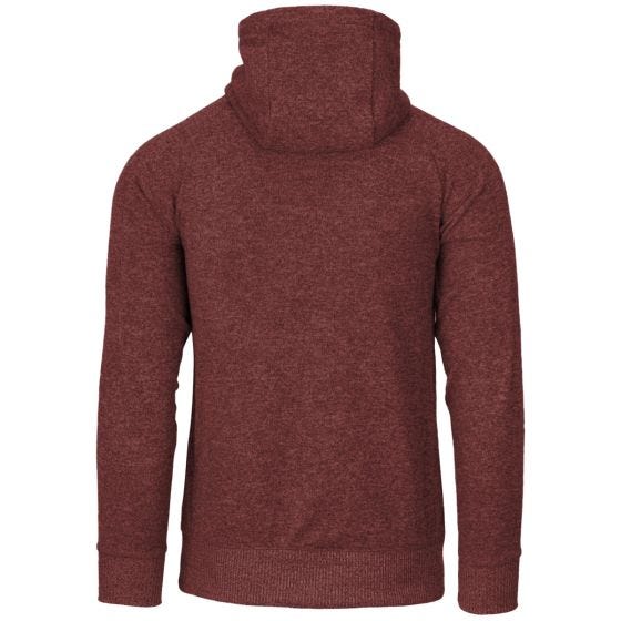 Helikon felpa con cappuccio Covert Tactical con zip a lunghezza intera in mélange rosso