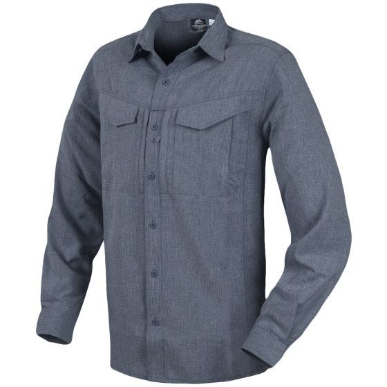 Helikon camicia a manica lunga Defender Mk2 Gentleman in mélange nero-grigio
