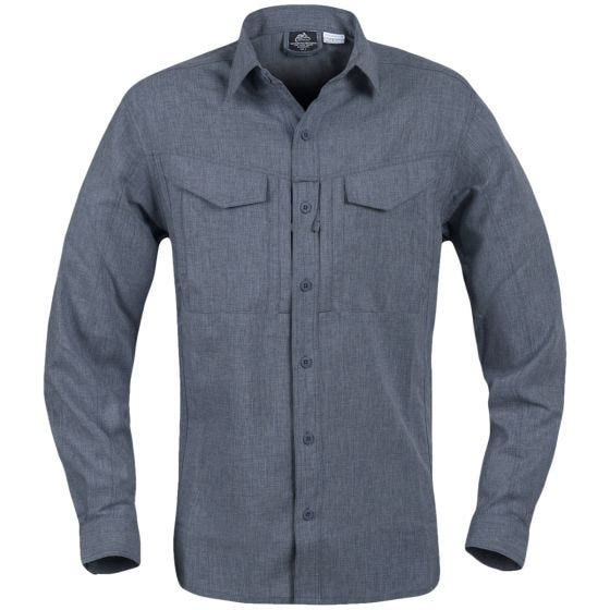 Helikon camicia a manica lunga Defender Mk2 Gentleman in mélange nero-grigio