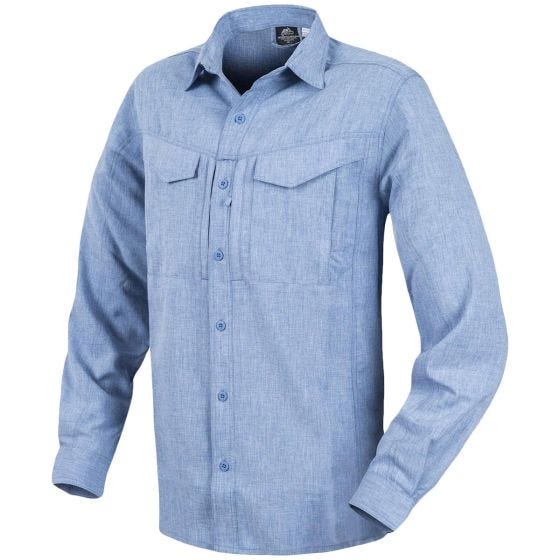 Helikon camicia a manica lunga Defender Mk2 Gentleman in mélange azzurro