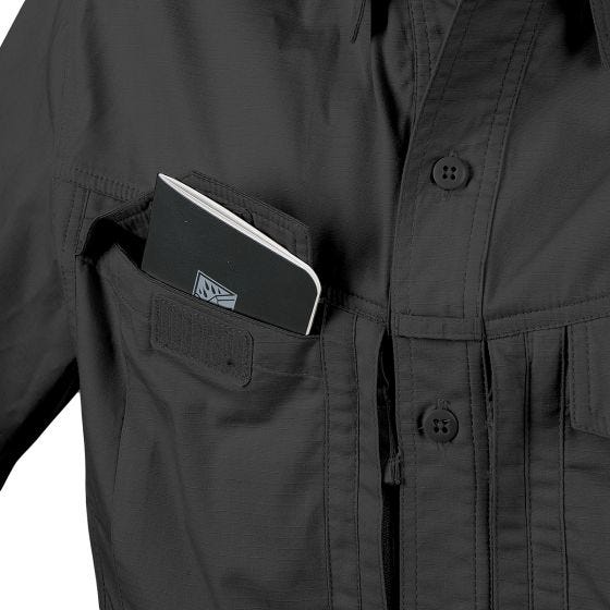 Helikon camicia a mezza manica Defender Mk2 in policotone Ripstop in nero