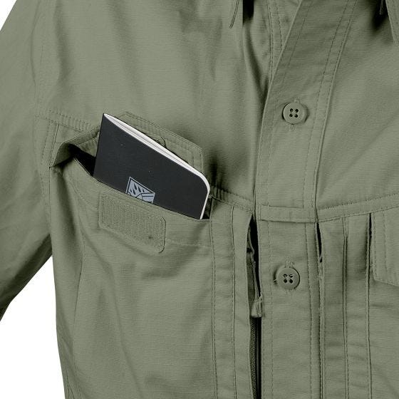 Helikon camicia a mezza manica Defender Mk2 in policotone Ripstop in Olive Green