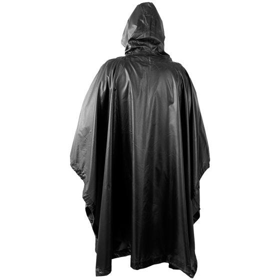 Helikon poncho impermeabile in RipStop in nero