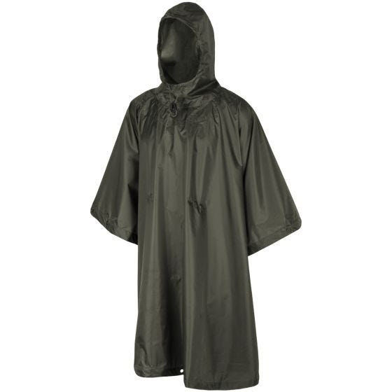 Helikon poncho impermeabile in RipStop in Taiga Green