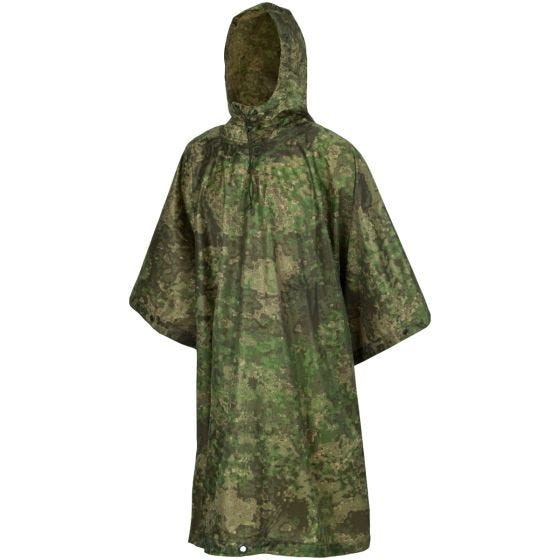 Helikon poncho impermeabile in RipStop in PenCott WildWood