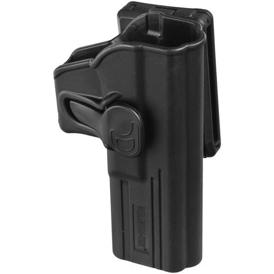 Helikon fondina per Glock 17 con pulsante di rilascio e clip per cintura in nero