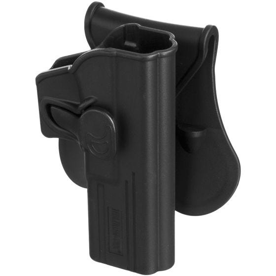 Helikon fondina con pulsante di rilascio e pulsante per Glock 17 in nero