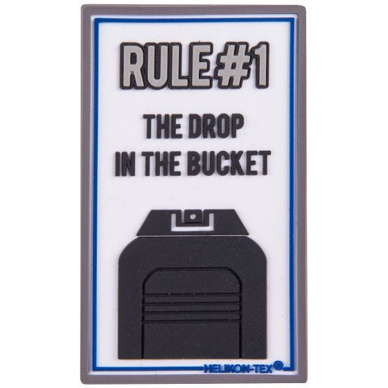 Helikon patch Rule#1 in bianco