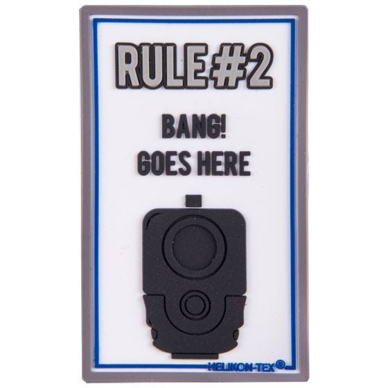 Helikon patch Rule#2 in bianco