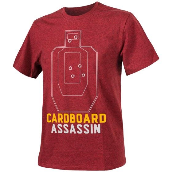 Helikon T-shirt Cardboard Assassin in mélange rosso