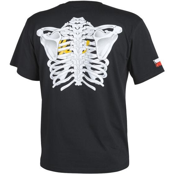 Helikon t-shirt Chameleon in Thorax con bandiera PL in nero