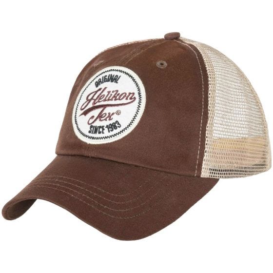Helikon cappello Trucker con logo Twill Mud Brown