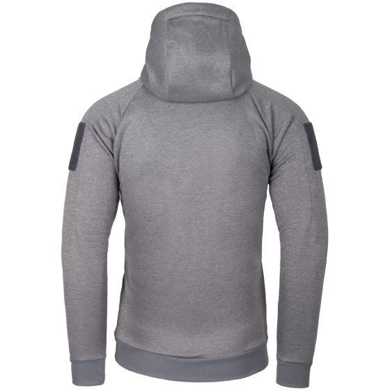 Helikon felpa con cappuccio Urban Tactical con zip a lunghezza intera in mélange grigio