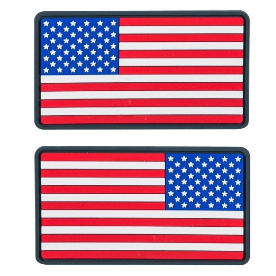 Helikon toppa bandiera USA large in PVC in True colours (confezione da 2)