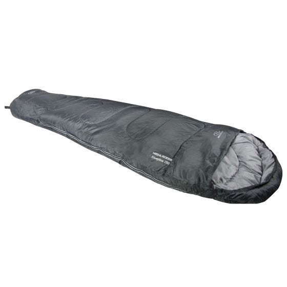 Highlander sacco a pelo mummia Sleepline 250 in Charcoal