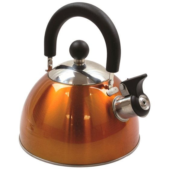 Highlander bollitore deluxe in acciaio inox con funzione fischio in arancione